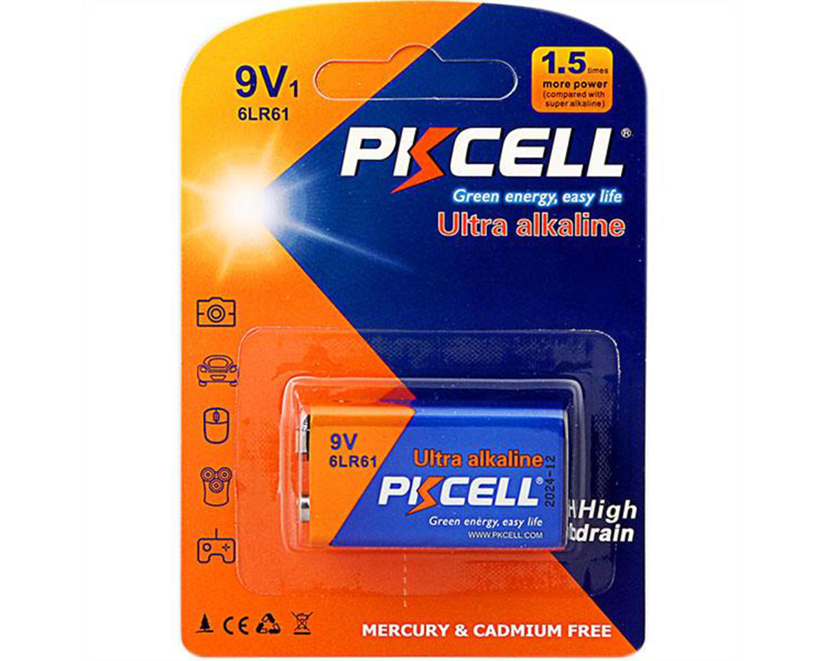 PKCell Ultra Alkaline 9V Battery Box (10)