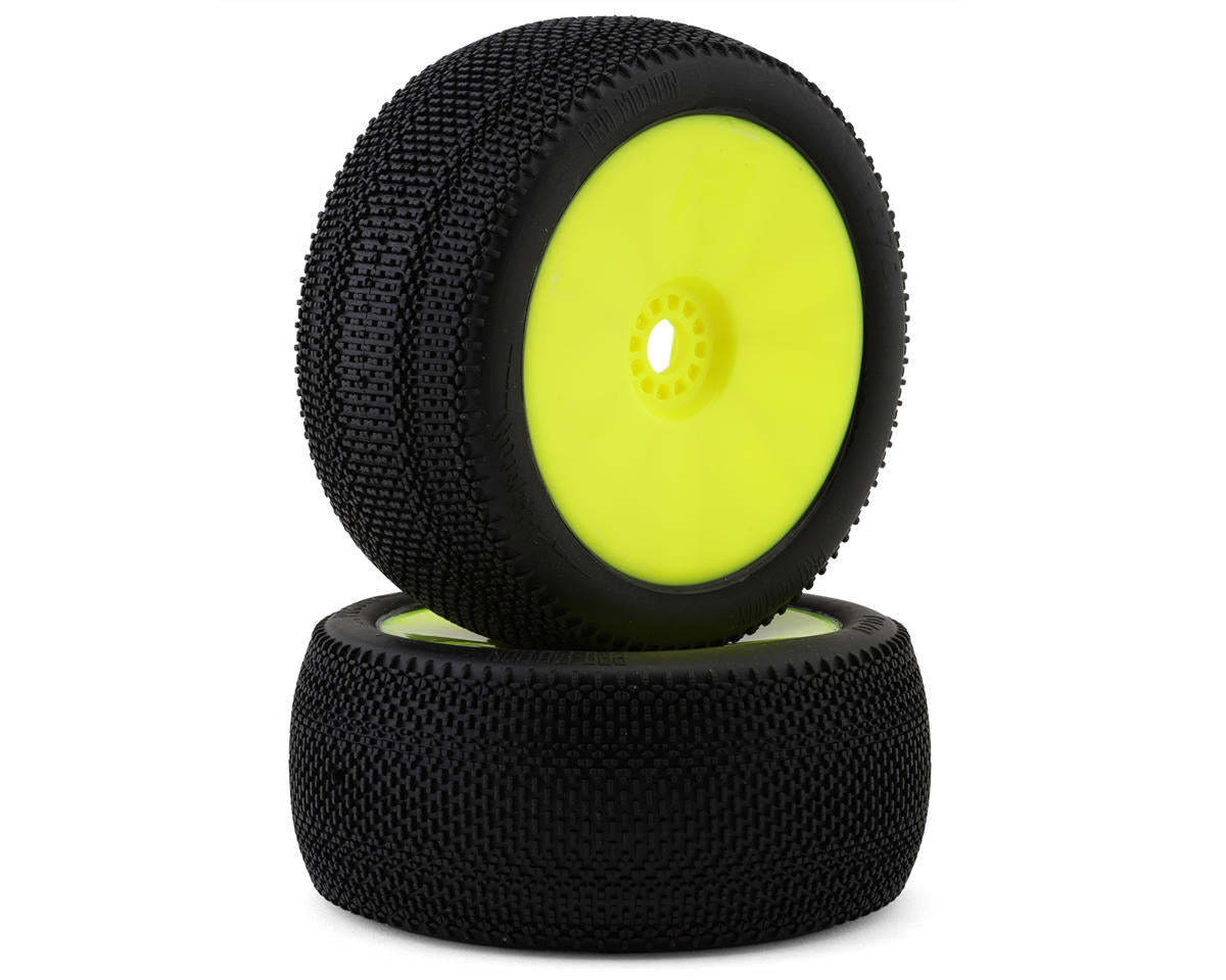 Pro-Motion Phantom Pre-Mounted 1/8 Truggy Tires (Yellow) (2)