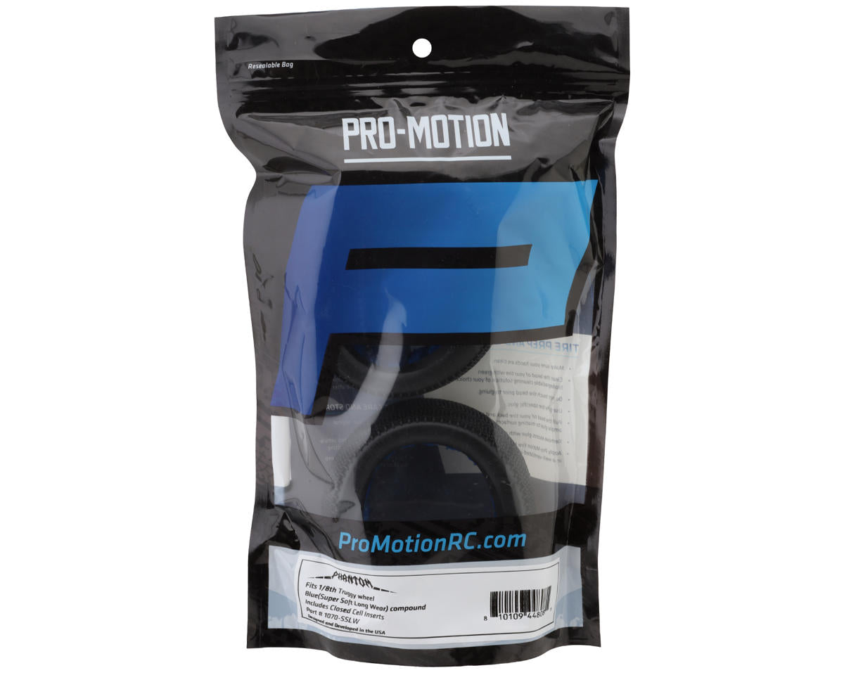 Pro-Motion Phantom 1/8 Truggy Tires (2) (Super Soft - Long Wear)