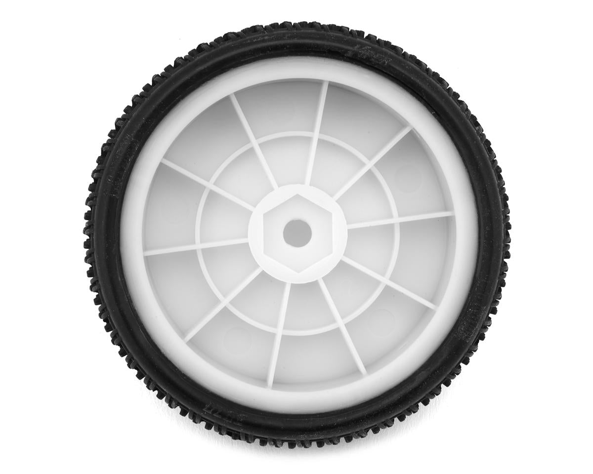 Pro-Motion Viper 2.2" 2WD Front LP Carpet 1/10 Pre-Mounted Buggy Tires (White)