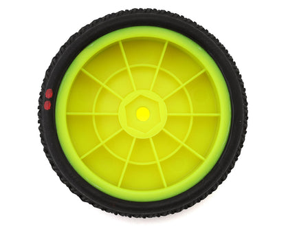 Pro-Motion Viper 2.2" 2WD Front LP Carpet 1/10 Pre-Mounted Buggy Tires (Yellow)