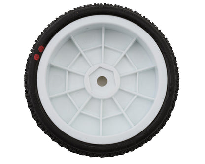 Pro-Motion Viper 2.2" 2WD Front LP Carpet 1/10 Pre-Mounted Buggy Tires (White)
