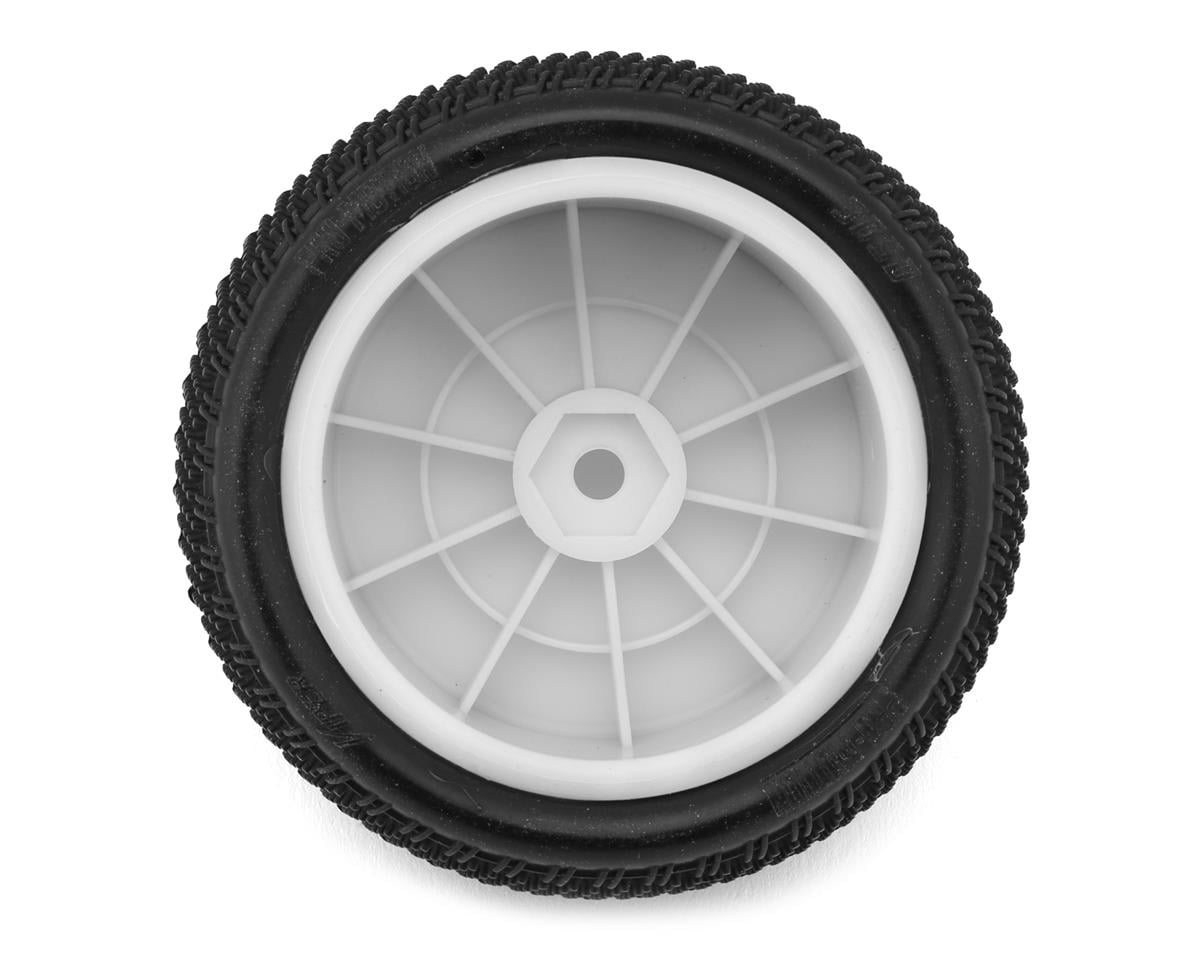 Pro-Motion Viper 2.2" Rear LP Carpet 1/10 Pre-Mount Buggy Tire (White) (2)
