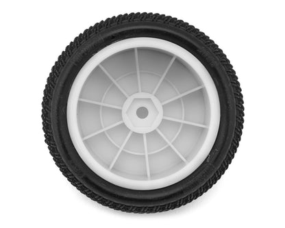 Pro-Motion Viper 2.2" Rear LP Carpet 1/10 Pre-Mount Buggy Tire (White) (2)