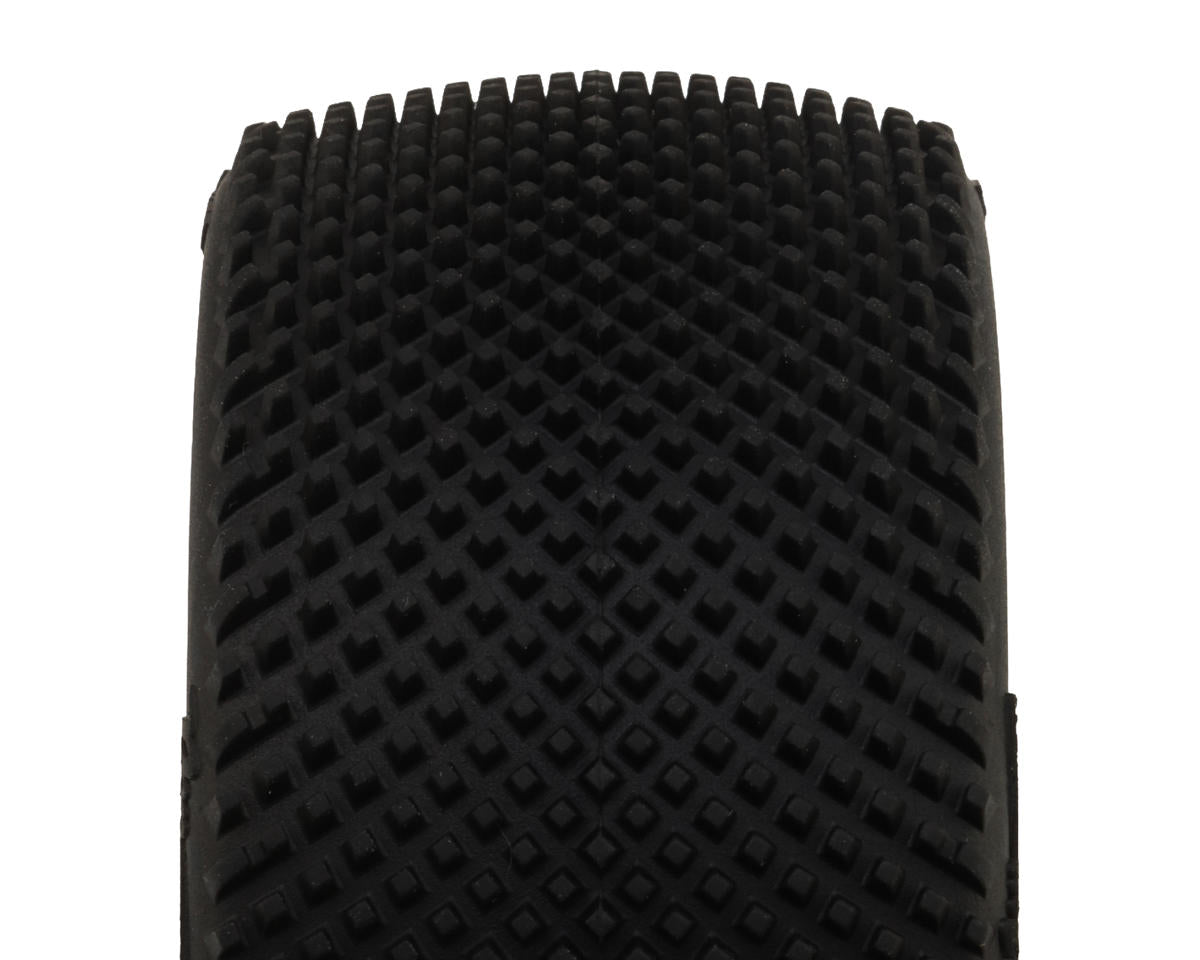 Pro-Motion Checkmate LP 2.2" Pre-Mounted Rear Buggy Carpet Tires (Yellow) (2)