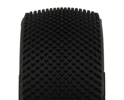 Pro-Motion Checkmate LP 2.2" Pre-Mounted Rear Buggy Carpet Tires (Yellow) (2)
