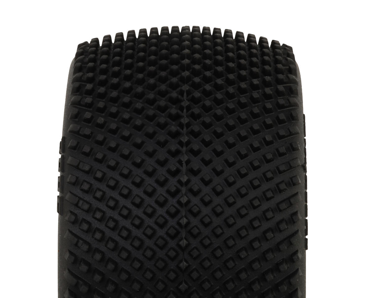 Pro-Motion Checkmate LP 2.2" Pre-Mounted Rear Buggy Carpet Tires (Yellow) (2)
