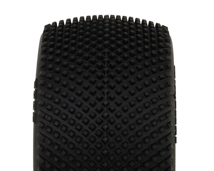 Pro-Motion Checkmate LP 2.2" Pre-Mounted Rear Buggy Carpet Tires (Yellow) (2)