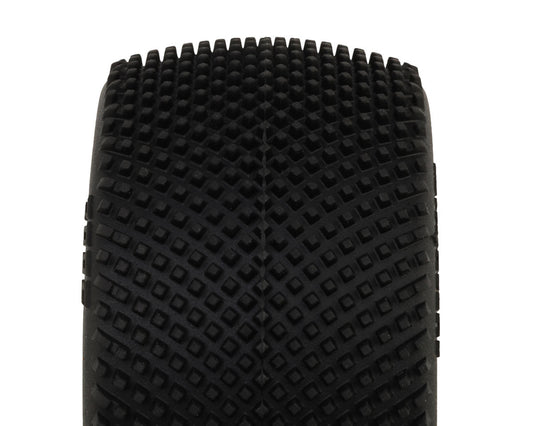 Pro-Motion Checkmate LP 2.2" Pre-Mounted Rear Buggy Carpet Tires (Yellow) (2)