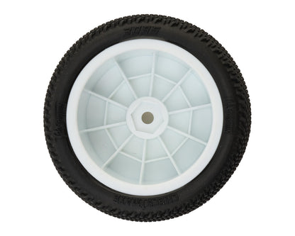 Pro-Motion Checkmate LP 2.2" Pre-Mounted Rear Buggy Carpet Tires (White) (2)
