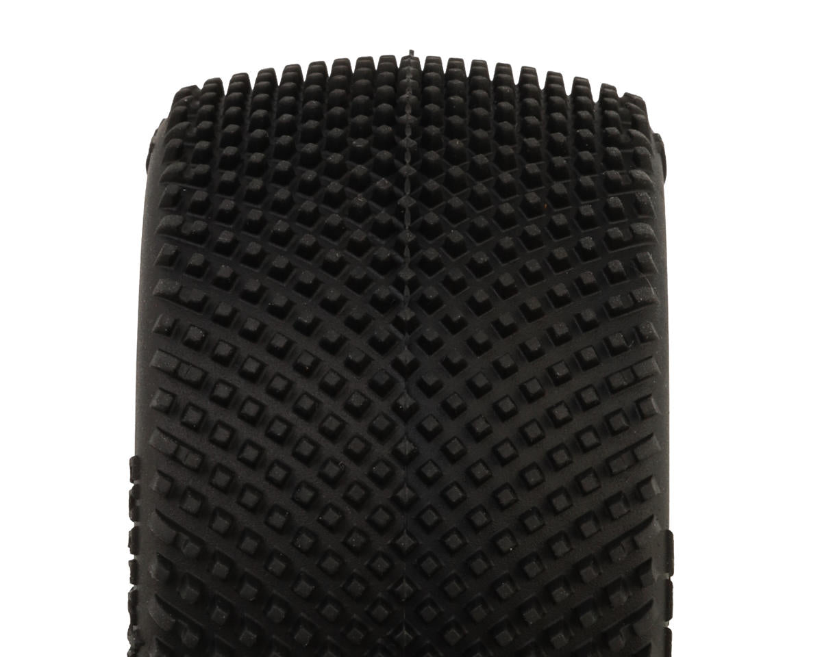 Pro-Motion Checkmate LP 2.2" Pre-Mounted Rear Buggy Carpet Tires (Yellow) (2)