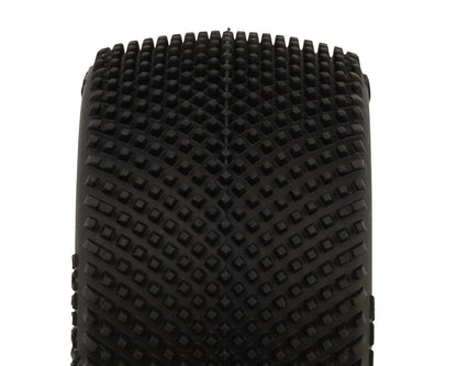 Pro-Motion Checkmate LP 2.2" Pre-Mounted Rear Buggy Carpet Tires (Yellow) (2)