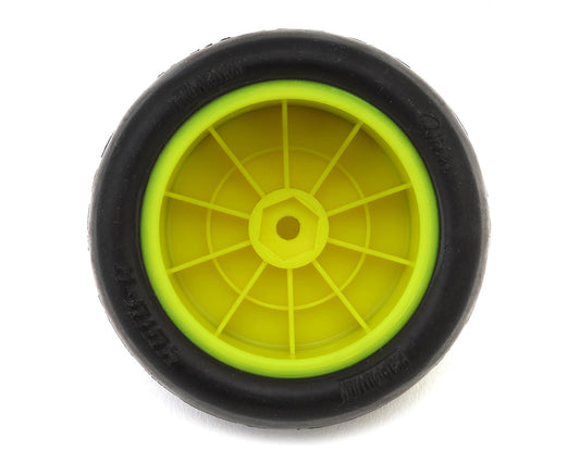 Pro-Motion Slicks 2.2'' Rear 1/10 Buggy Pre-Mount Tires (Yellow) (2) (Clay)