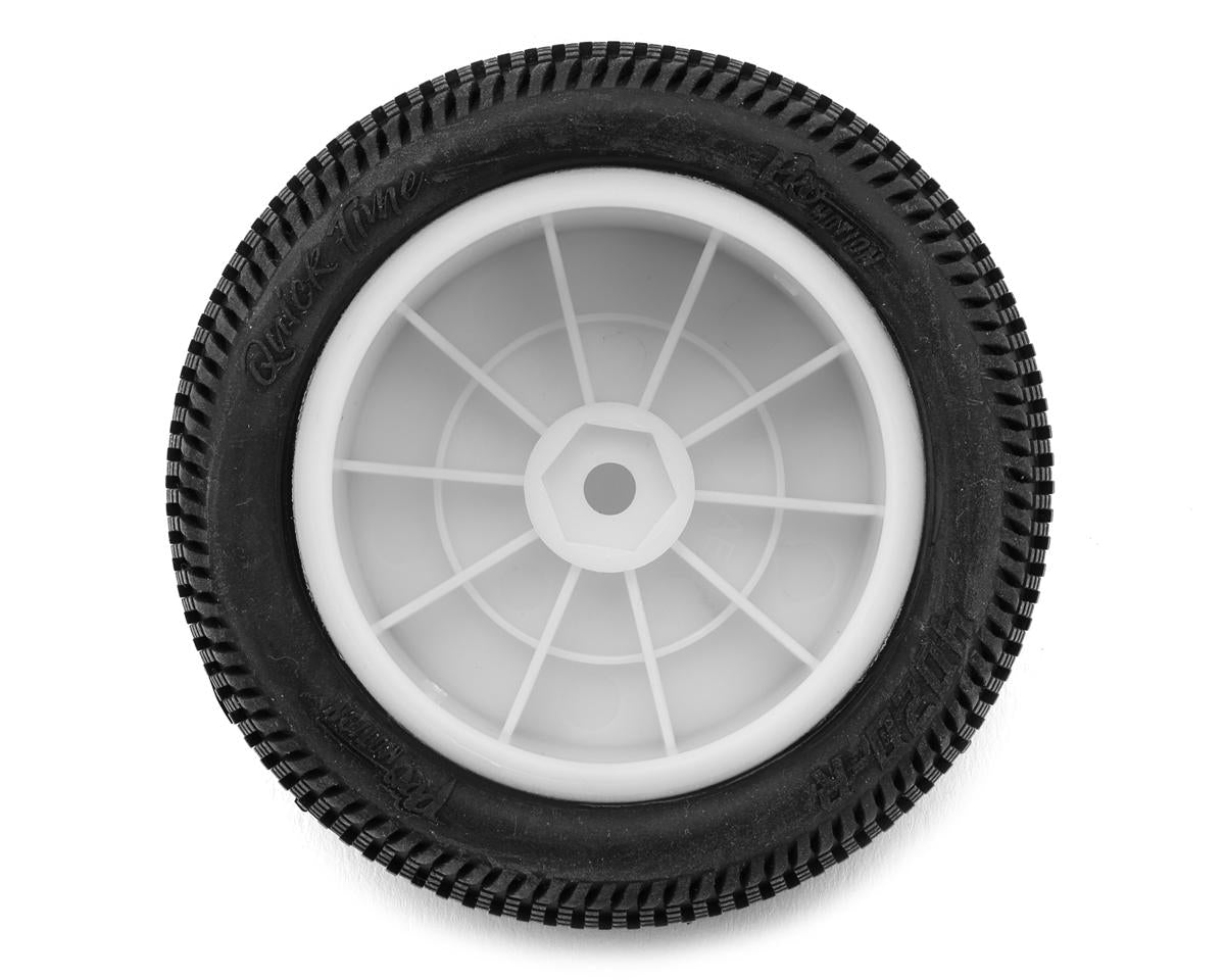 Pro-Motion Quicktime 2.2'' Rear 2WD Pre-Mounted Buggy Tires (White) (2) (T2)