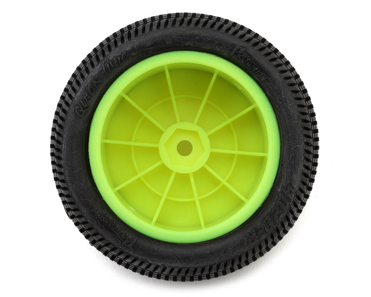 Pro-Motion Quicktime 2.2'' Rear 2WD Pre-Mounted Buggy Tires (Yellow) (2) (T3)