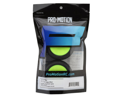 Pro-Motion Quicktime 2.2'' Rear 2WD Pre-Mounted Buggy Tires (Yellow) (2) (T3)