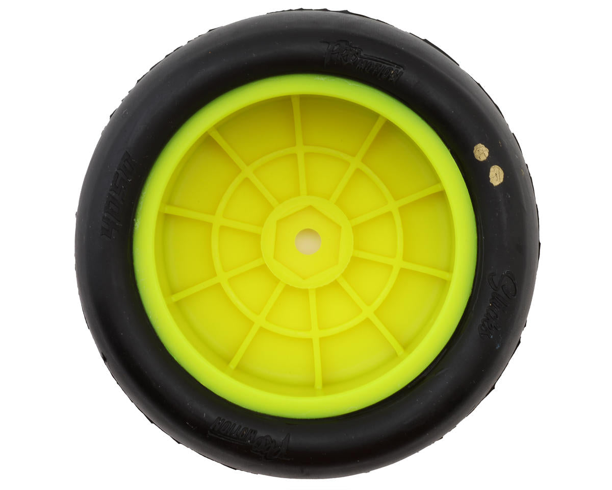 Pro-Motion Slick 4WD Pre-Mounted 2.2'' Front Buggy Tires (Yellow) (2)