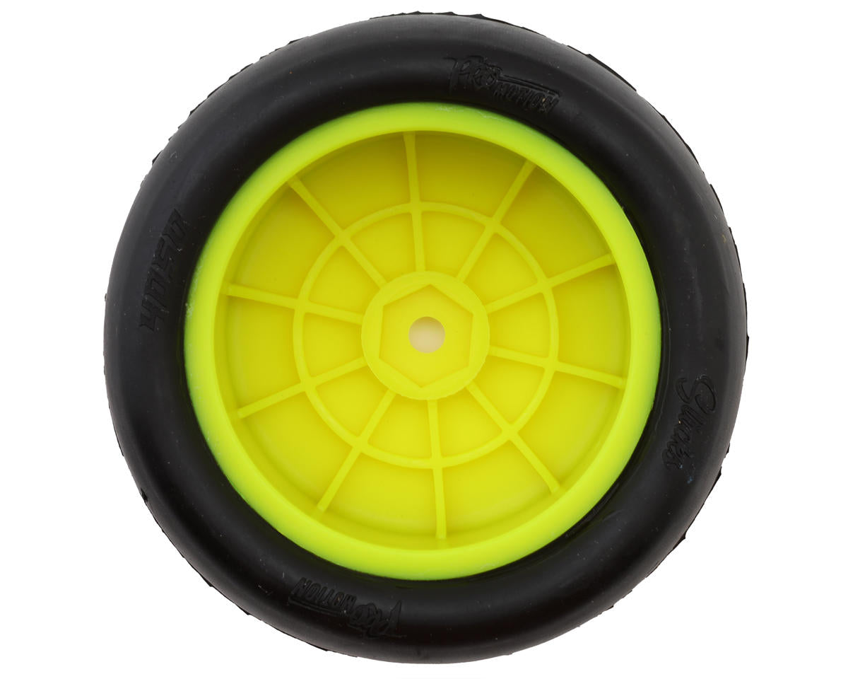 Pro-Motion Slick 4WD Pre-Mounted 2.2'' Front Buggy Tires (Yellow) (2)