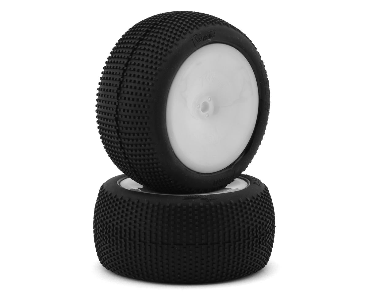 Pro-Motion Talon 2.2" 1/10 2WD Pre-Mounted Rear Buggy Tires (White) (T3)