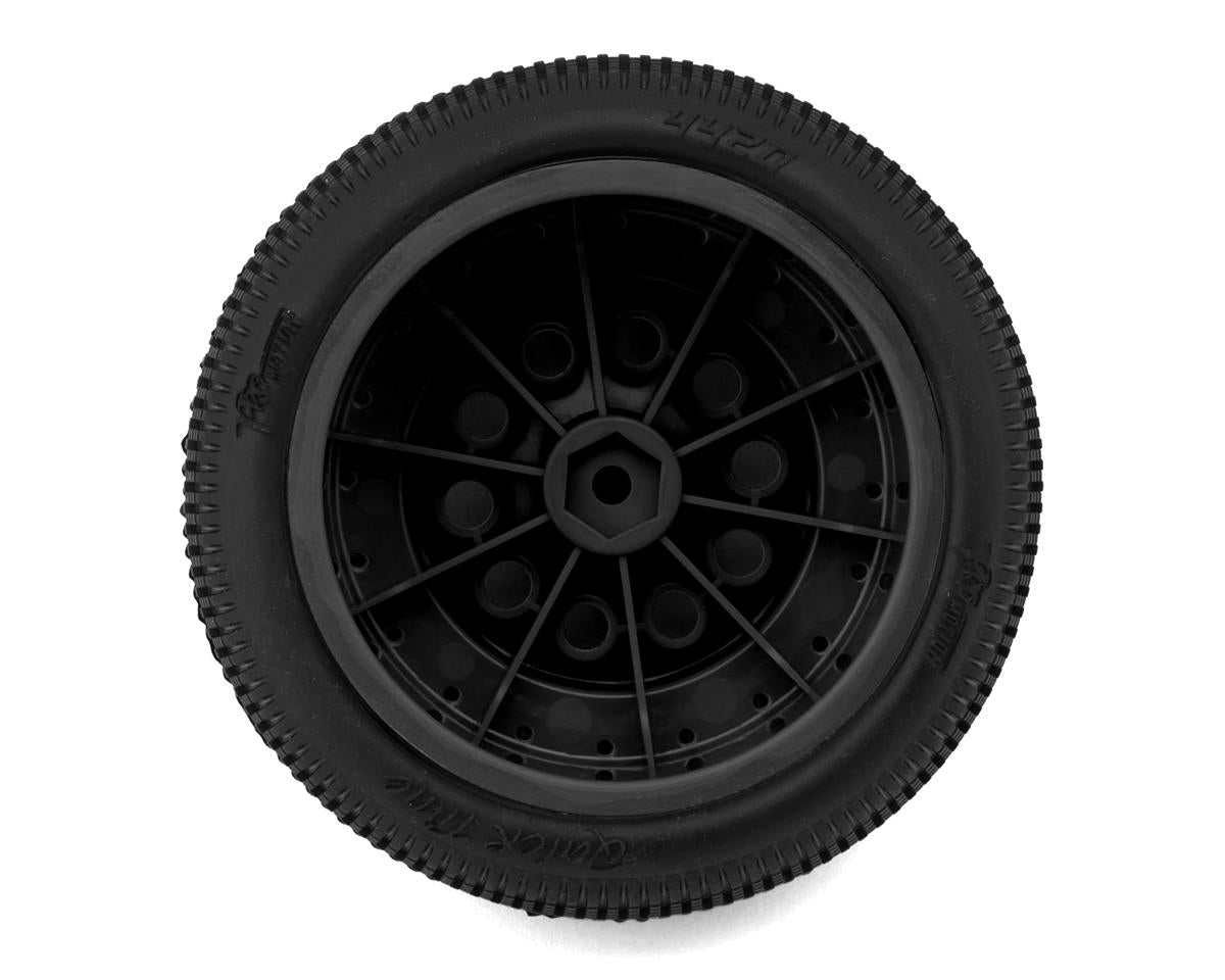Pro-Motion Quicktime SCT 2.2" Short Course Pre-Mounted Tires (Black) (2) (T2)
