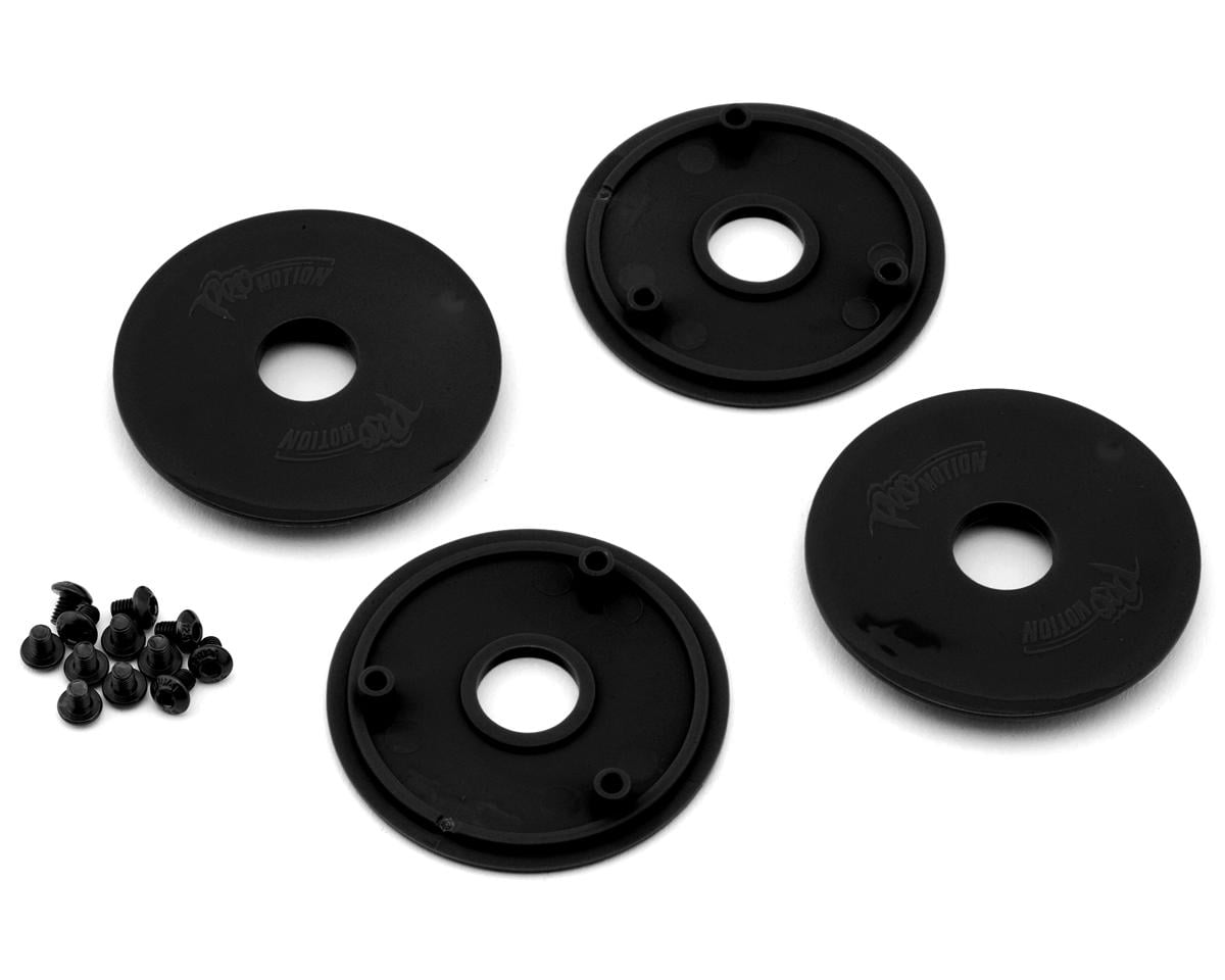 Pro-Motion 1/10 Magnum 2.2'' Dirt Oval Wheels Mud Covers (Black) (4)