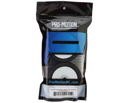 Pro-Motion Spitfire 1/8 Buggy Pre-Mount Tires (White) (2) (Soft - Long Wear)