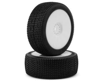Pro-Motion Spitfire 1/8 Buggy Pre-Mount Tires (White) (2) (Super Soft)
