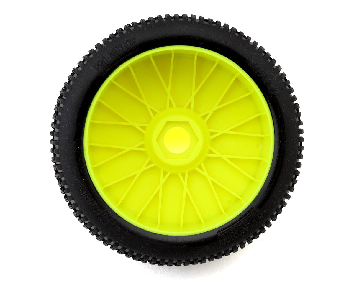 Pro-Motion Spitfire 1/8 Buggy Pre-Mount Tires (Yellow) (2)