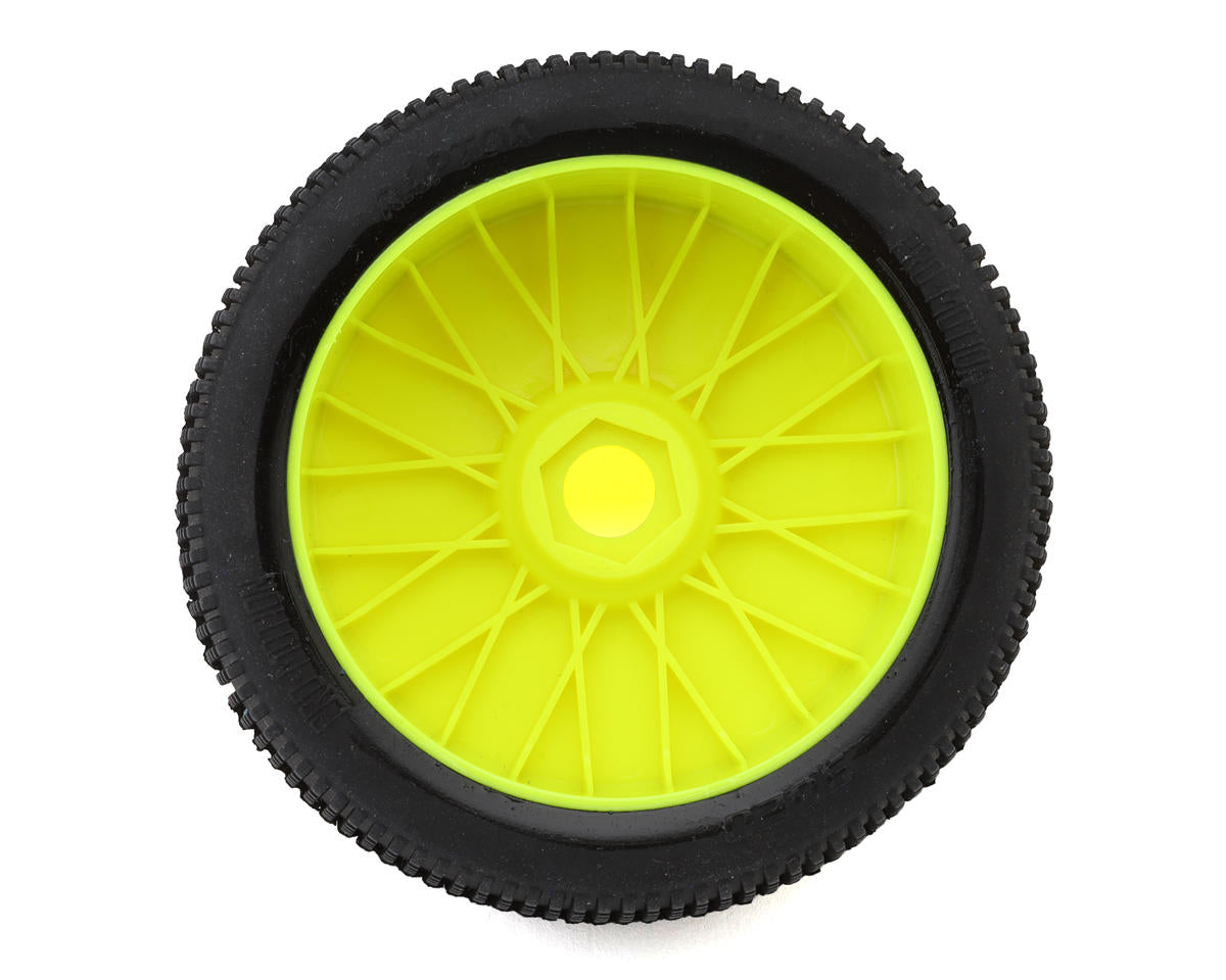 Pro-Motion Raptor 1/8 Buggy Pre-Mount Tires (Yellow) (2) (Clay)