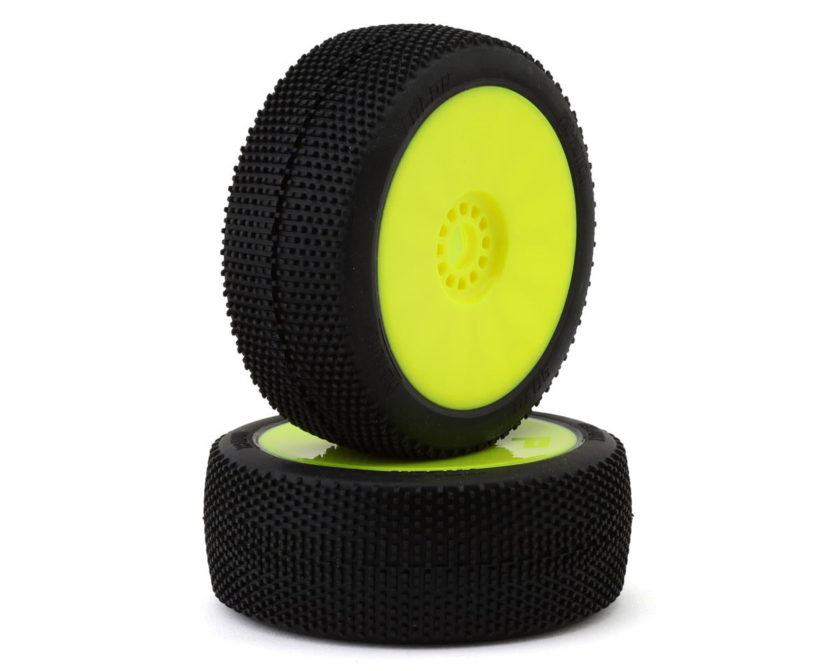 Pro-Motion Talon 1/8 Buggy Pre-Mount Tires (Yellow) (2) (Super Soft - Long Wear)