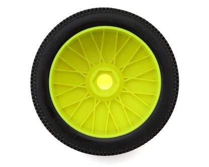 Pro-Motion MIG 1/8 Buggy Pre-Mount Tires (Yellow) (2) (Soft - Long Wear)