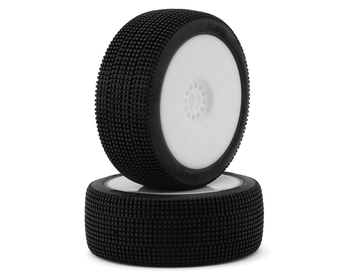 Pro-Motion MIG 1/8 Buggy Pre-Mount Tires (White) (2) (Super Soft)