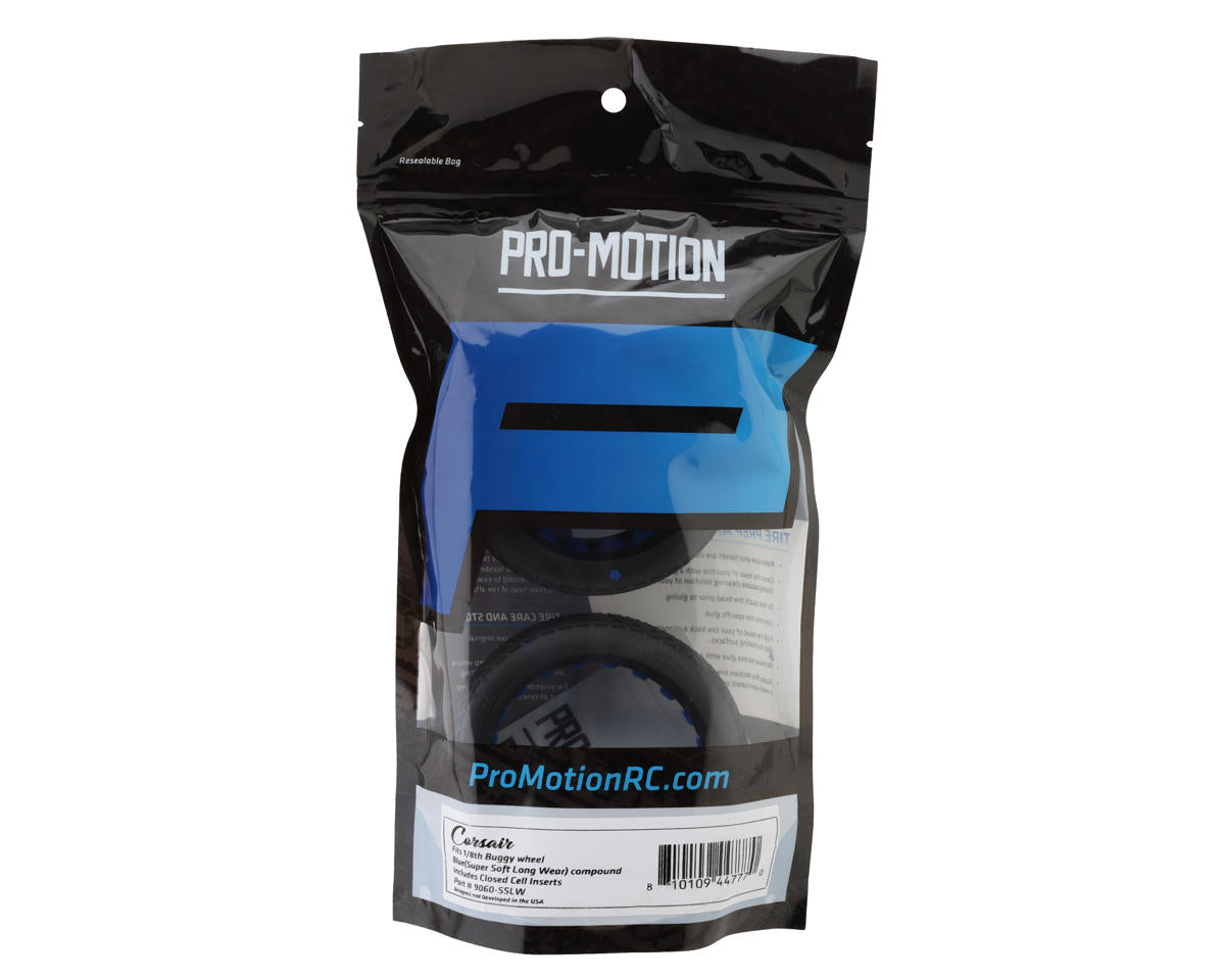 Pro-Motion Corsair 1/8 Buggy Tires (2) (Super Soft - Long Wear)