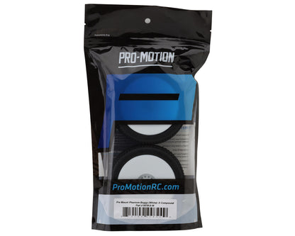 Pro-Motion Phantom 1/8 Buggy Pre-Mount Tires (White) (2) (Soft)