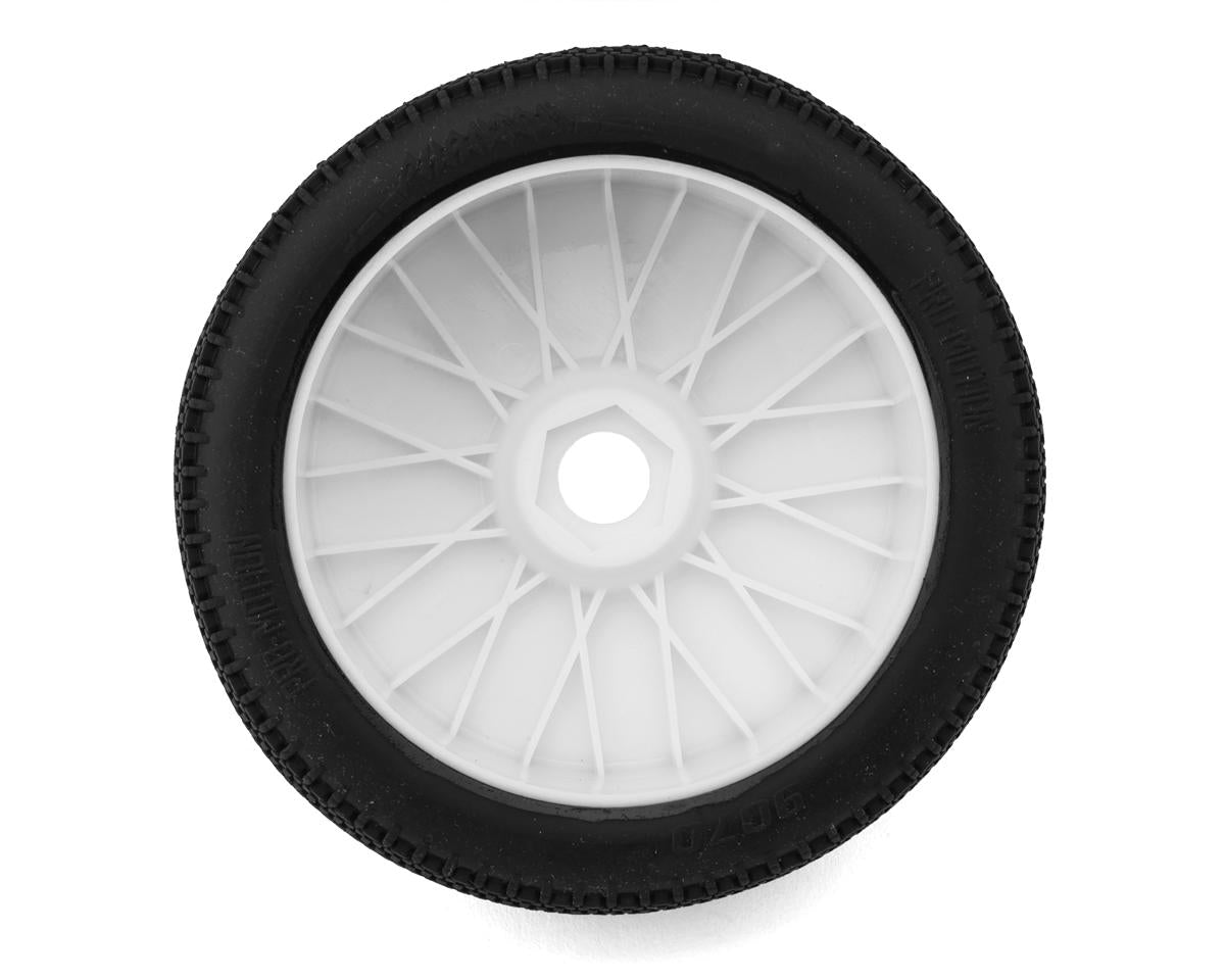 Pro-Motion Phantom 1/8 Buggy Pre-Mount Tires (White) (2) (Soft - Long Wear)