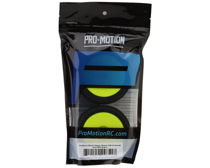 Pro-Motion Phantom 1/8 Buggy Pre-Mount Tires (Yellow) (2) (Soft - Long Wear)