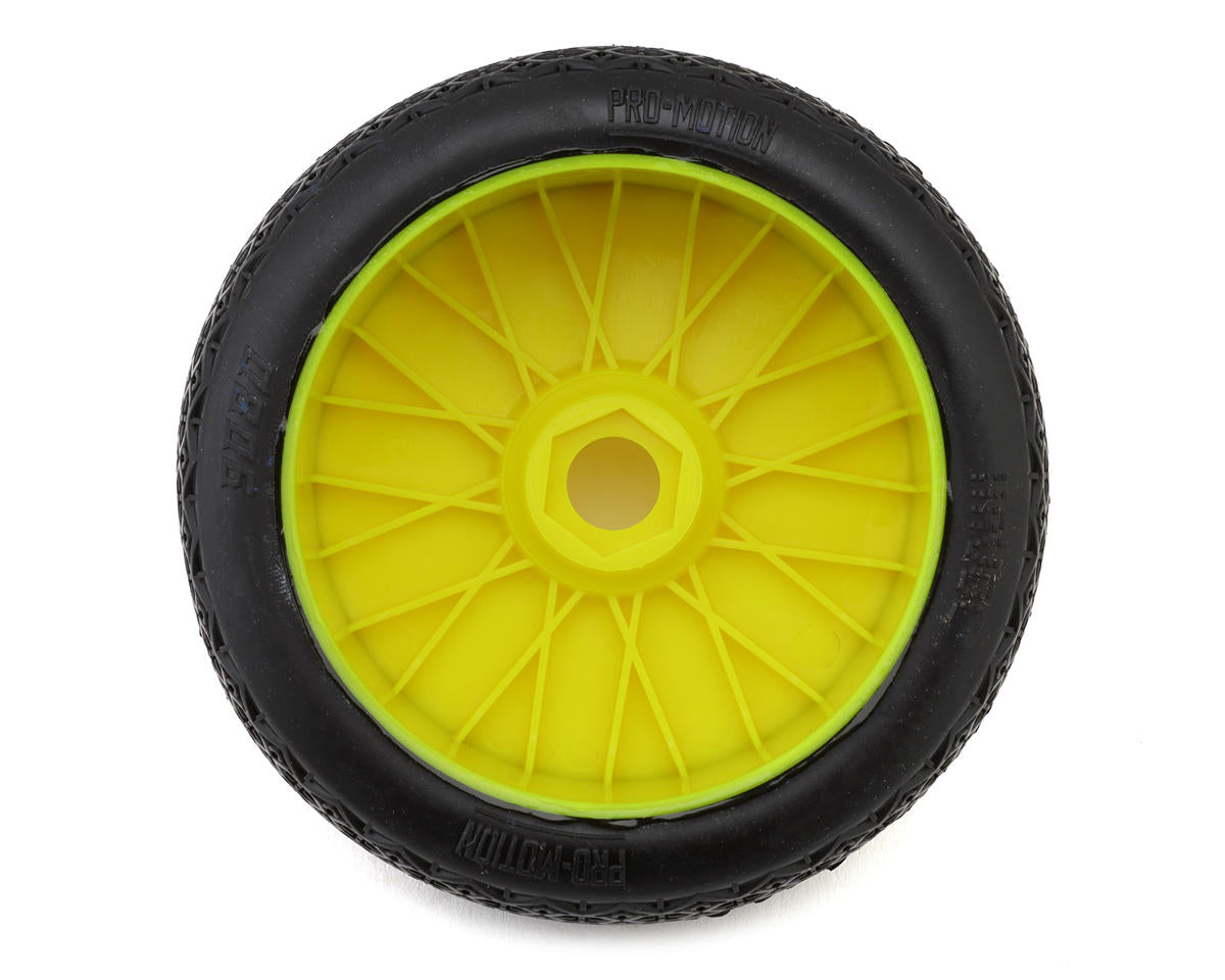 Pro-Motion Havoc 1/8 Buggy Pre-Mount Tires (Yellow) (2) (Soft)