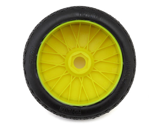 Pro-Motion Havoc 1/8 Buggy Pre-Mount Tires (Yellow) (2) (Soft - Long Wear)