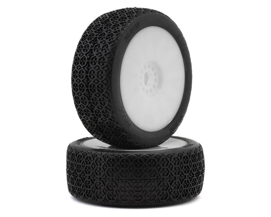Pro-Motion Havoc 1/8 Buggy Pre-Mount Tires (White) (2) (Super Soft)