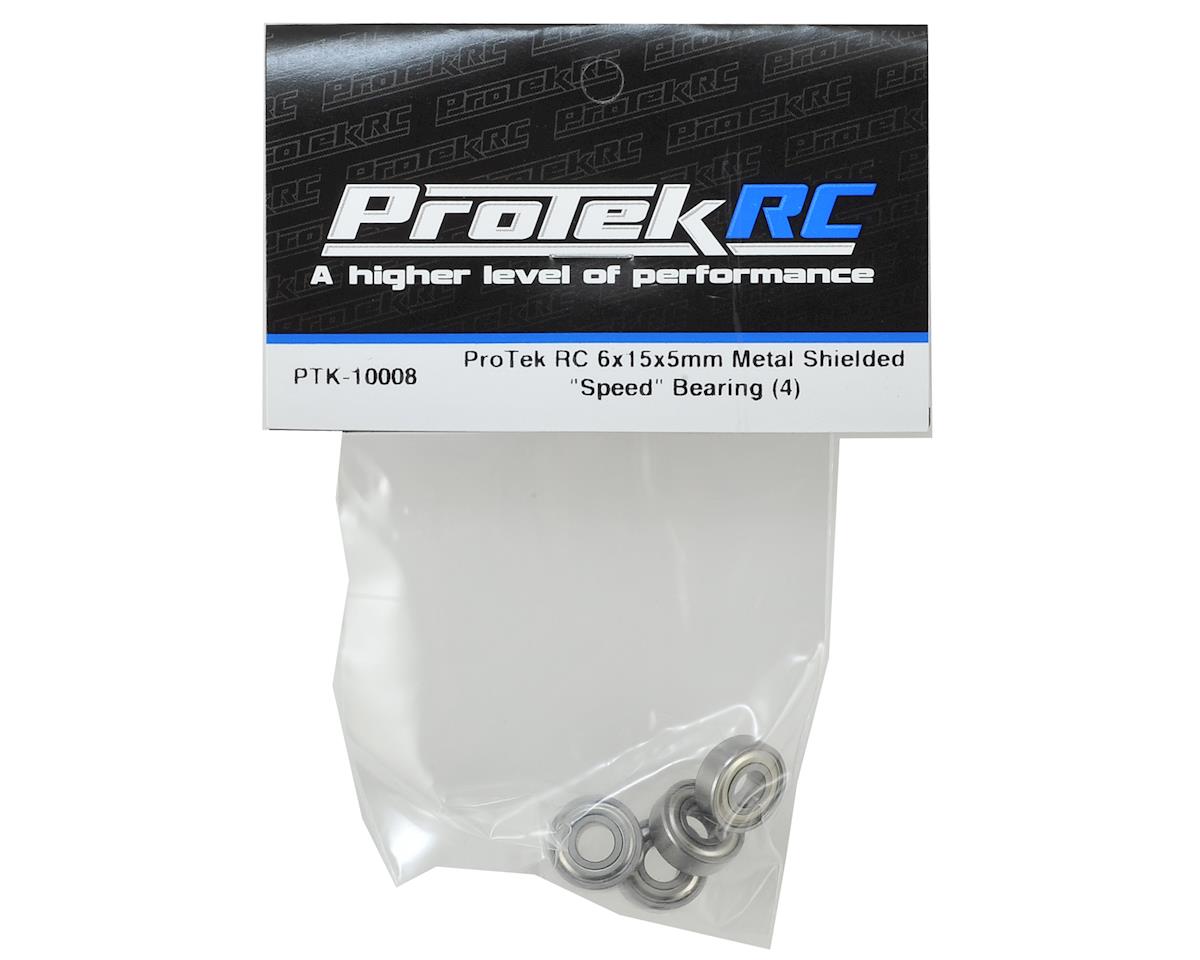 ProTek RC 6x15x5mm Metal Shielded "Speed" Bearing (4)