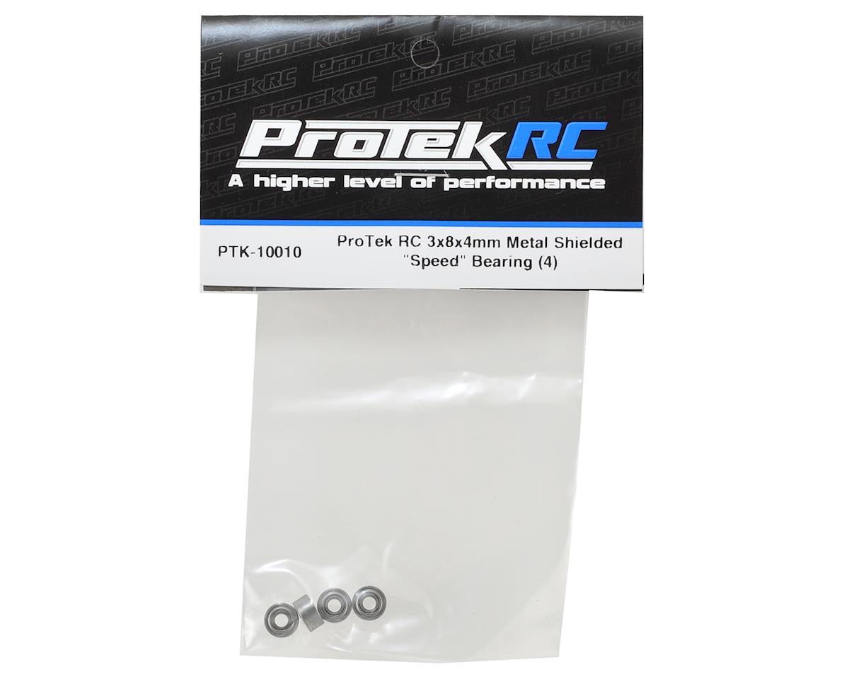 ProTek RC 3x8x4mm Metal Shielded "Speed" Bearing (4)
