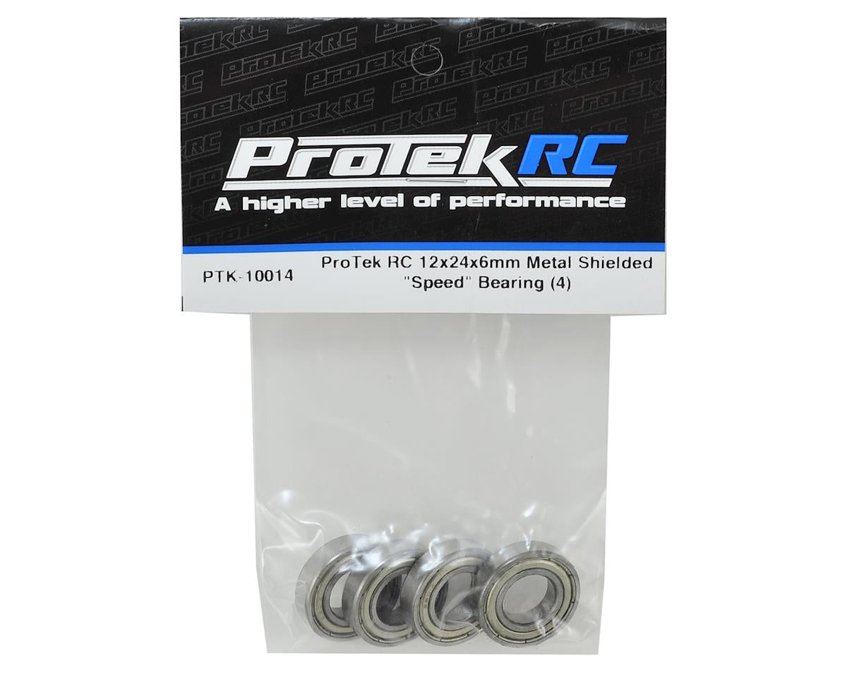 ProTek RC 12x24x6mm Metal Shielded "Speed" Bearing (4)