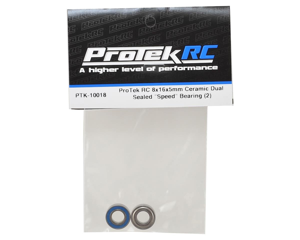 ProTek RC 8x16x5mm Ceramic Dual Sealed "Speed" Bearing (2)