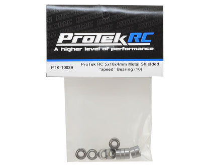 ProTek RC 5x10x4mm Metal Shielded "Speed" Bearing (10)