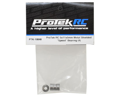 ProTek RC 5x11x5mm Metal Shielded "Speed" Bearing (4)