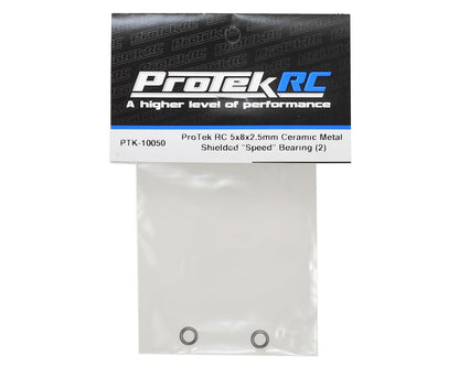 ProTek RC 5x8x2.5mm Ceramic Metal Shielded "Speed" Bearing (2)