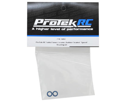 ProTek RC 5x8x2.5mm Ceramic Rubber Sealed "Speed" Bearing (2)