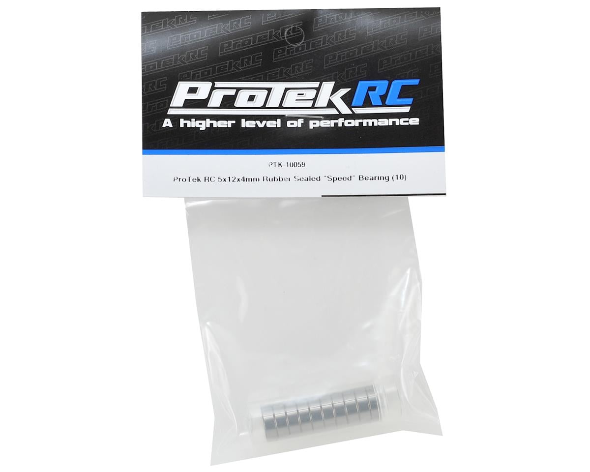 ProTek RC 5x12x4mm Rubber Sealed "Speed" Bearing (10)
