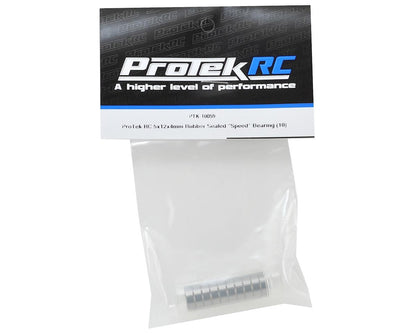 ProTek RC 5x12x4mm Rubber Sealed "Speed" Bearing (10)