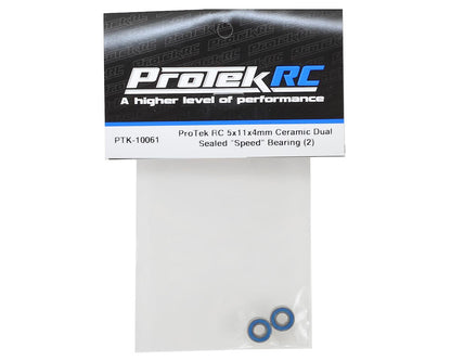 ProTek RC 5x11x4mm Ceramic Dual Sealed "Speed" Bearing (2)